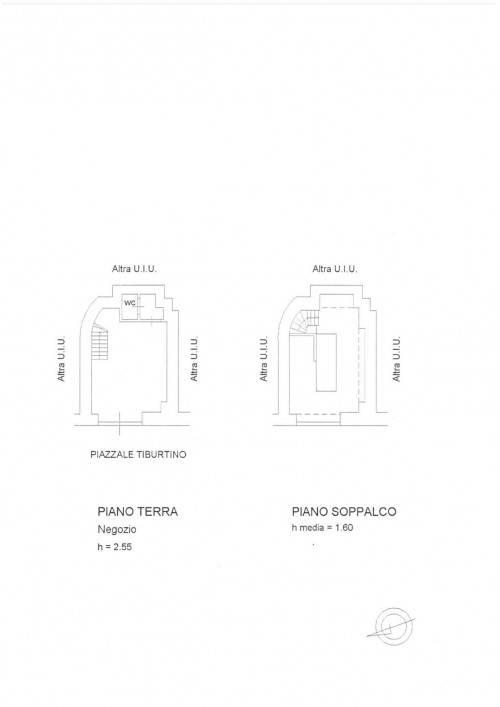 Negozio in Piazzale Tiburtino, Roma, {3} - Planimetria 1