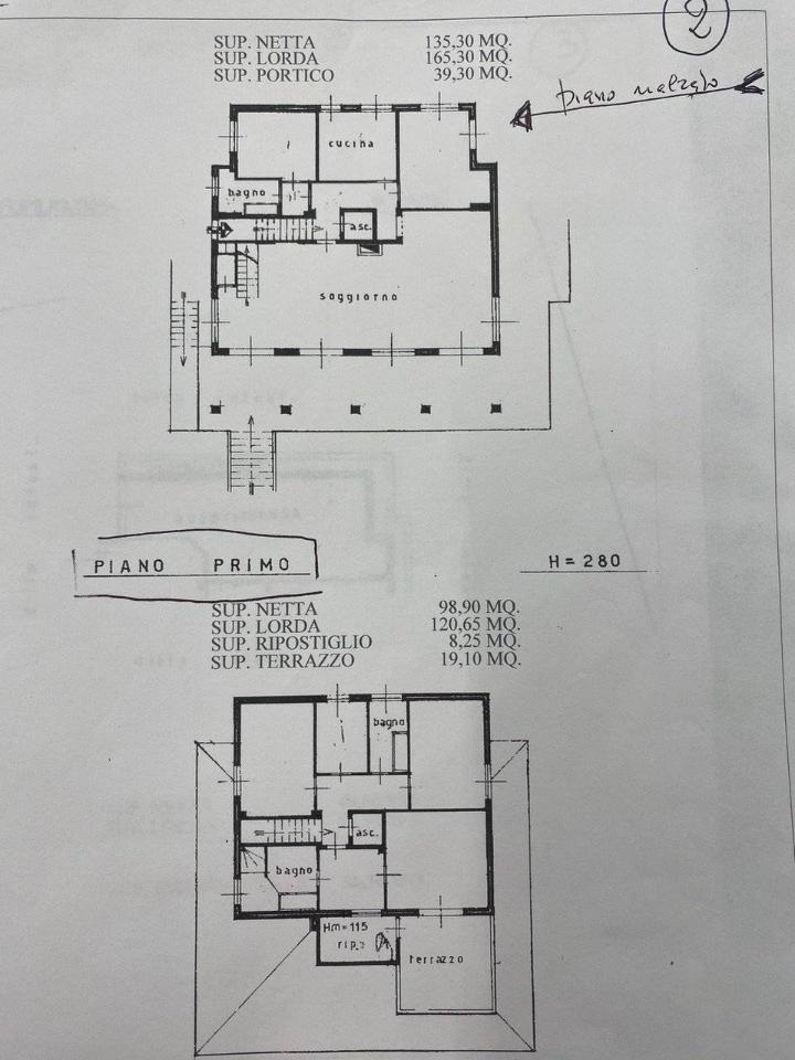 Mansion in Via Padre Semeria, Sanremo - Planimetry 1