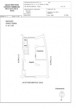Negozio in Via Ettore Bertolè Viale 25, Roma, {3} - Planimetria 1