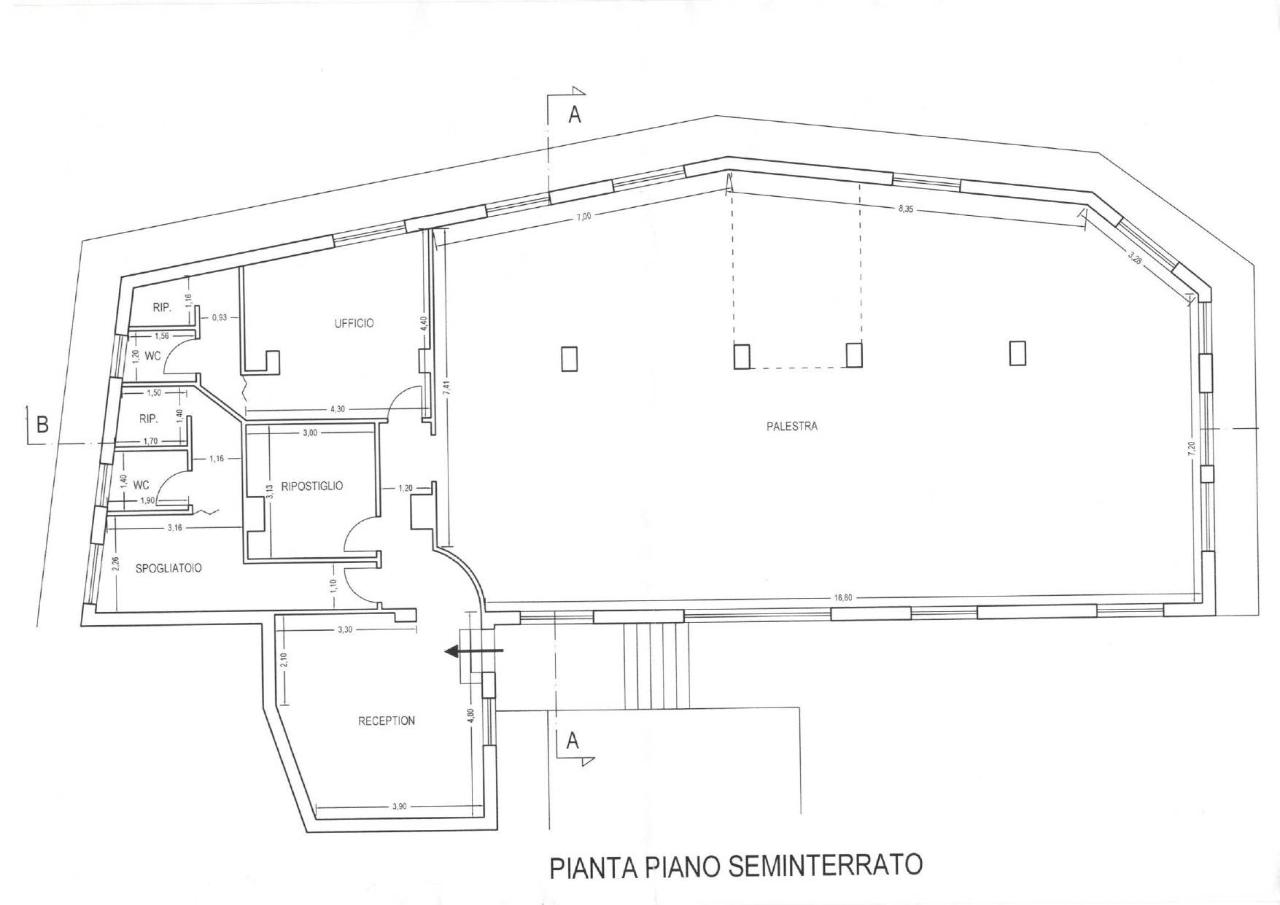 Negozio in Via Colombo, Scicli, {3} - Planimetria 1