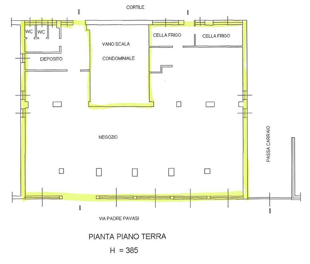 Locale commerciale in Viale Monza, Milano, {3} - Planimetria 1