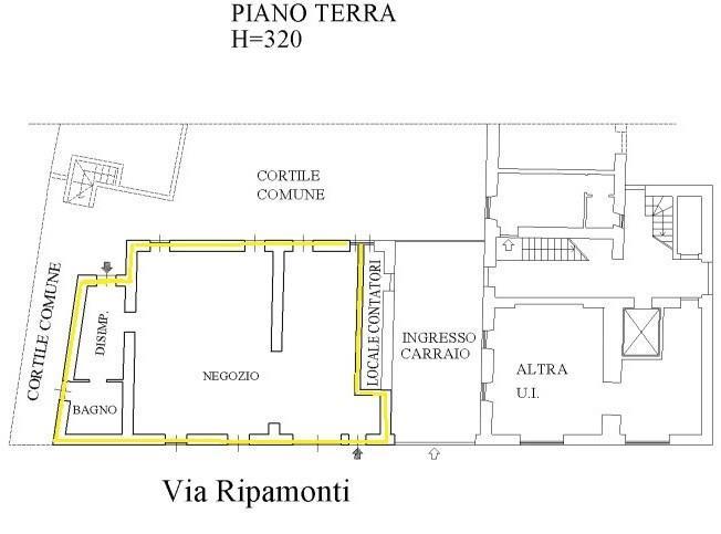 Negozio in Ripamonti 1, Milano, {3} - Planimetria 1