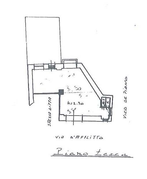 Negozio in Via d'Afflitto, Ariano Irpino, {3} - Planimetria 1