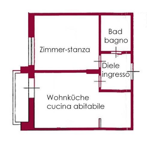 Zweizimmerwohnung in Via Johann Wolfgang Von Goethe, Merano - Foto 1