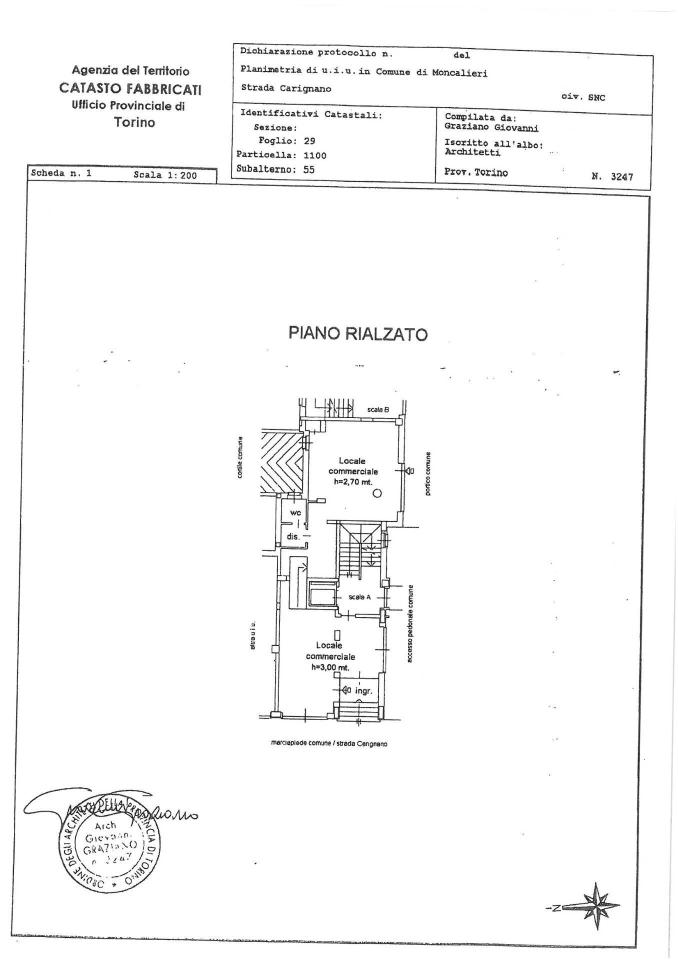 Negozio in Strada Carignano 23, Moncalieri, {3} - Planimetria 1