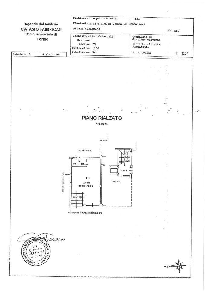 Negozio in Strada Carignano 23, Moncalieri, {3} - Planimetria 1