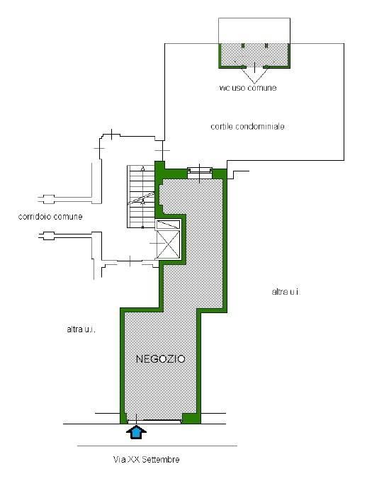 Negozio in Via XX Settembre 18, Torino, {3} - Planimetria 1
