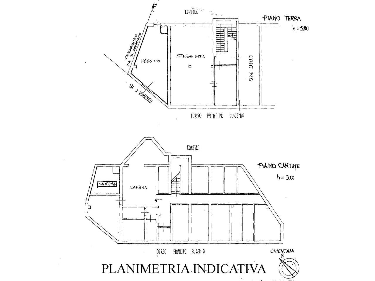 Negozio in Via San Domenico 17, Torino, {3} - Planimetria 1