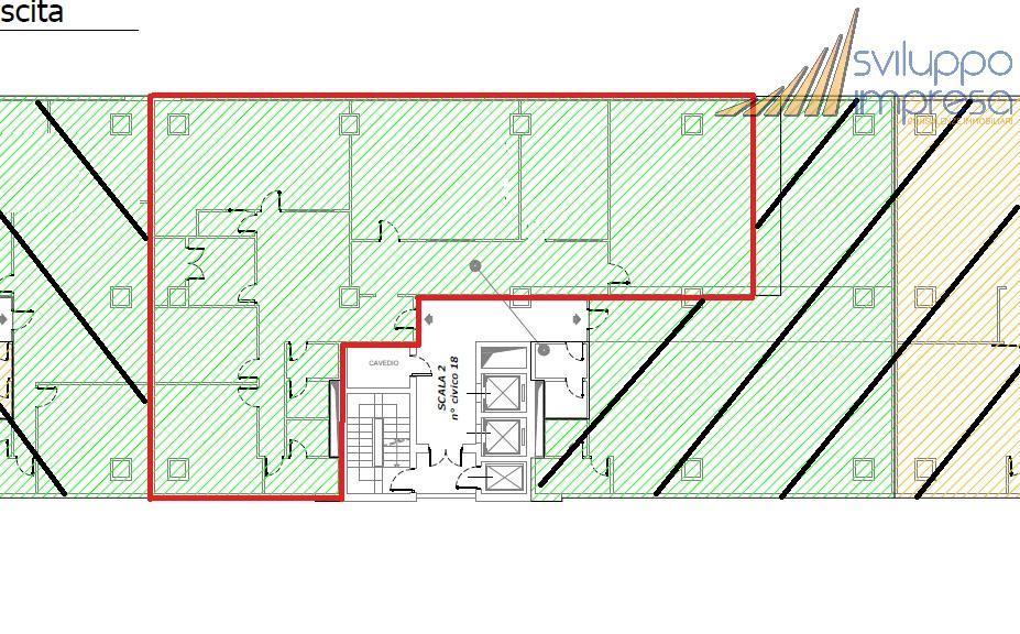 Ufficio in Via Colleoni Pal. Andromeda 16, Agrate Brianza, {3} - Planimetria 1