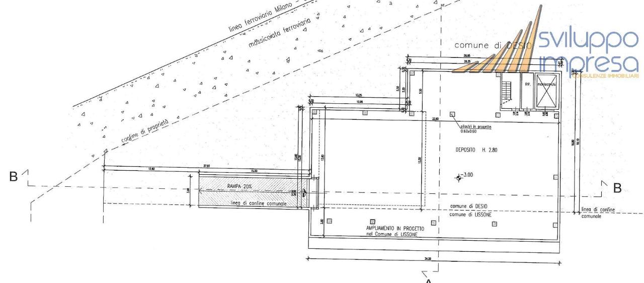 Capannone in Via Novara 46, Lissone, {3} - Planimetria 1
