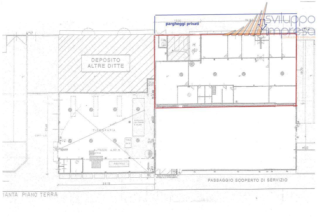 Capannone in Via Garibaldi 64, Brugherio, {3} - Planimetria 1