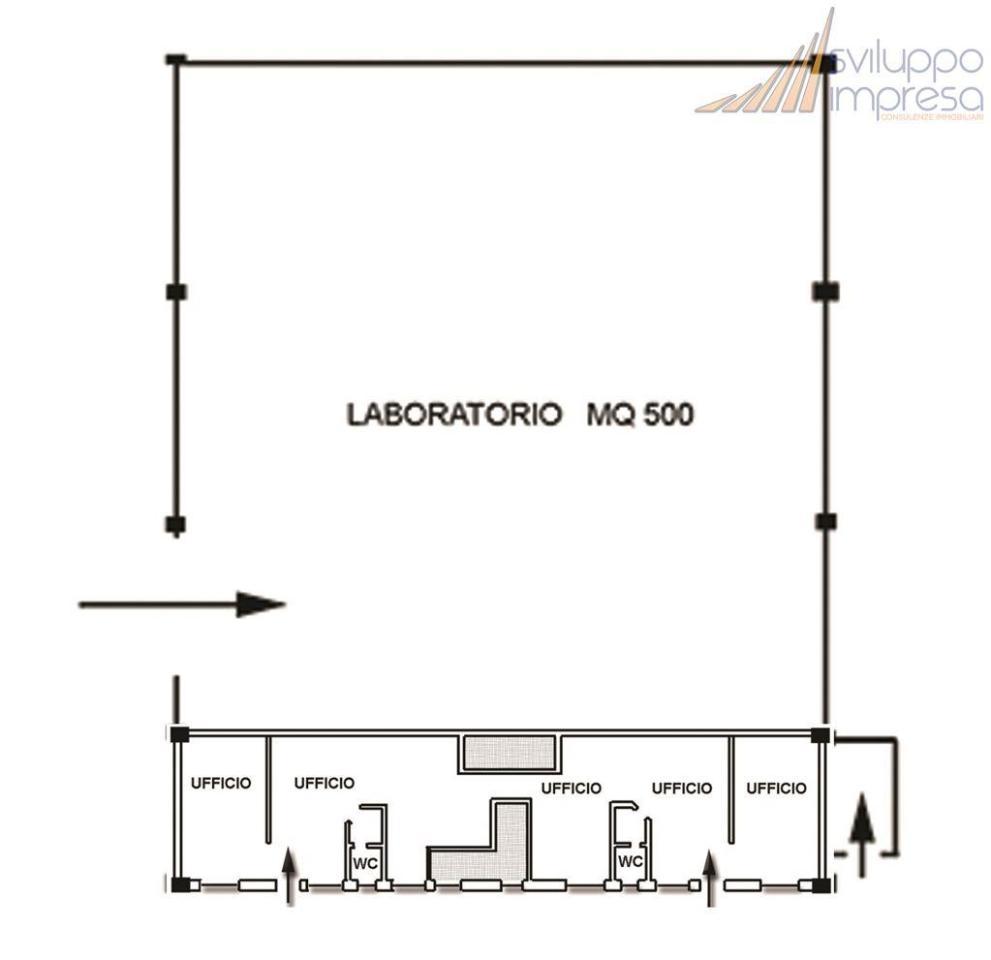Capannone in Via Ticino 50, San Giuliano Milanese, {3} - Planimetria 1