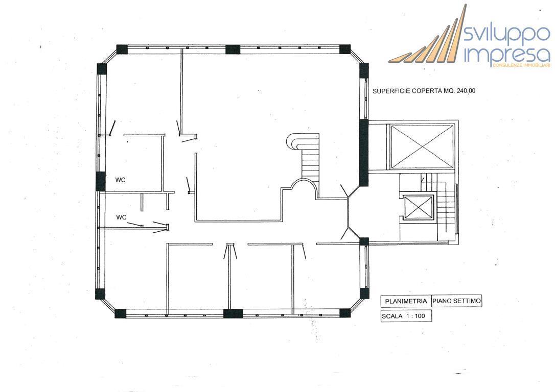 Ufficio in Via Carlo Cattaneo 9, Lissone, {3} - Planimetria 1