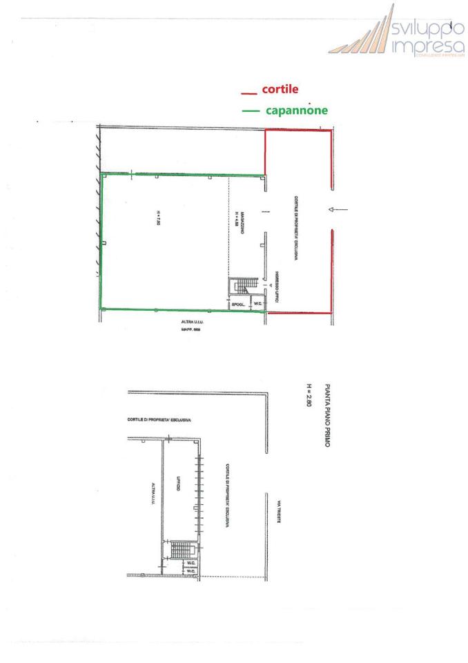 Capannone in Via Trieste 17, Pioltello, {3} - Planimetria 1