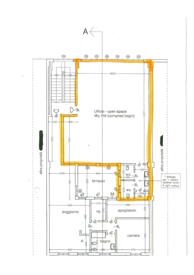 Ufficio in Via Talamoni 56, Brugherio, {3} - Planimetria 1