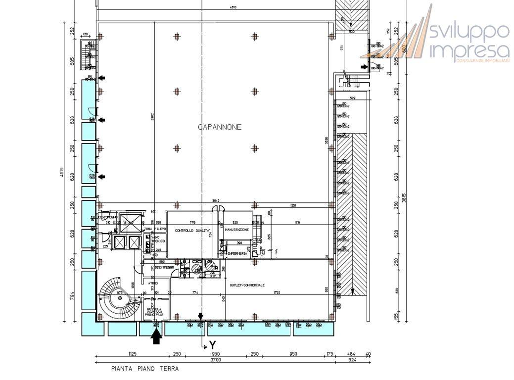 Capannone in Via Norma Cossetto 6/8, Villasanta, {3} - Planimetria 1
