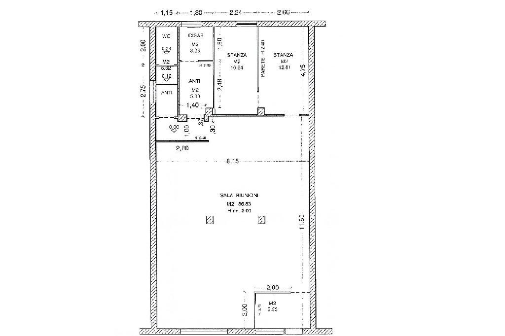 Negozio in Via Nazario Sauro 7, Ghedi, {3} - Planimetria 1