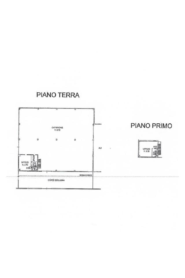 Capannone in Via Brescia 58, Bassano Bresciano, {3} - Planimetria 1