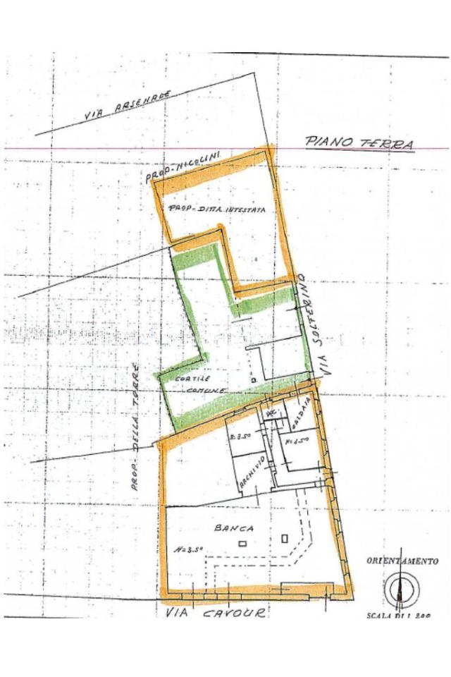 Negozio in Via Camillo Benso Conte di Cavour 8, Leno, {3} - Planimetria 1