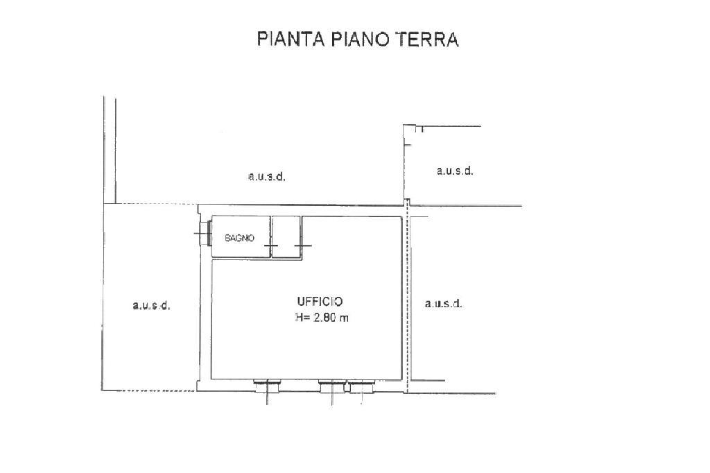 Ufficio in Via Sant'Alberto, Palazzolo Sull'Oglio, {3} - Planimetria 1
