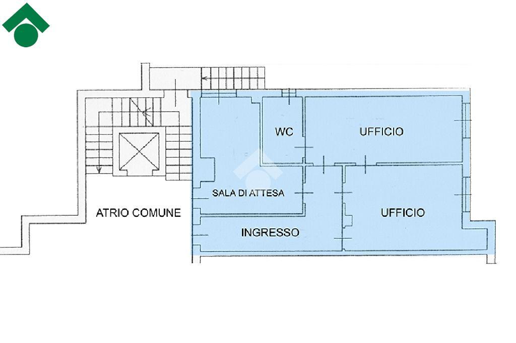 Ufficio in Via Rotondi 44, Paderno Dugnano, {3} - Planimetria 1
