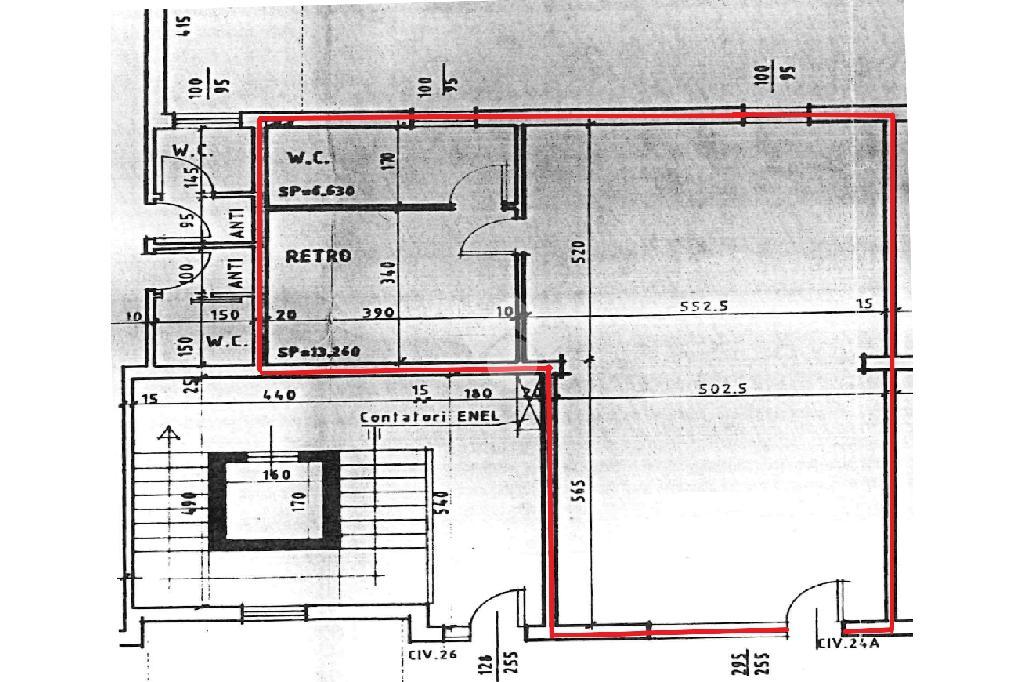 Negozio in Via Mare Adriatico 24, Carpi, {3} - Planimetria 1