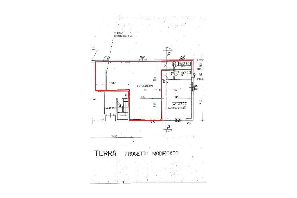 Laboratorio in , Carpi, {3} - Planimetria 1
