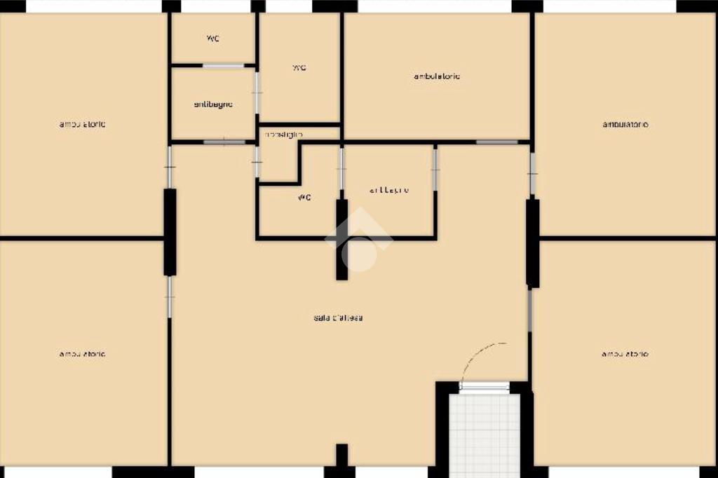 Ufficio in Via Lady Mary Wortley 5, Costa Volpino, {3} - Planimetria 1