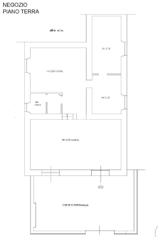 Negozio in Via della Pisana 226, Roma, {3} - Planimetria 1