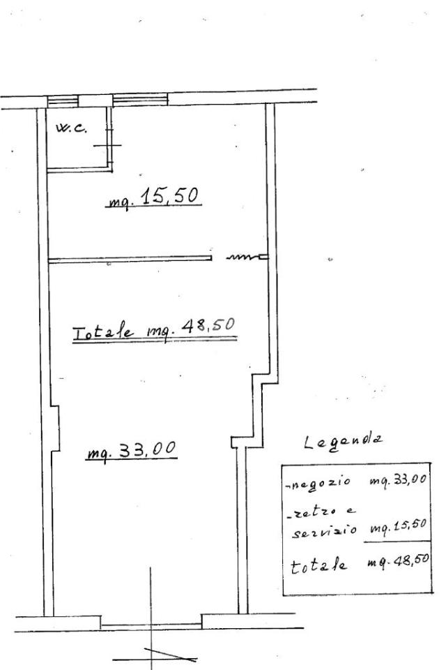 Negozio in Via Vicinale Campanile 90, Napoli, {3} - Planimetria 1