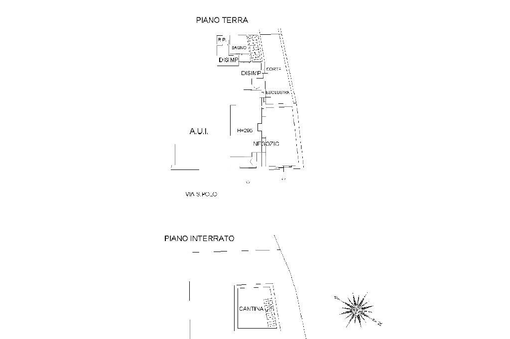 Negozio in Via S. Polo 202, Brescia, {3} - Planimetria 1