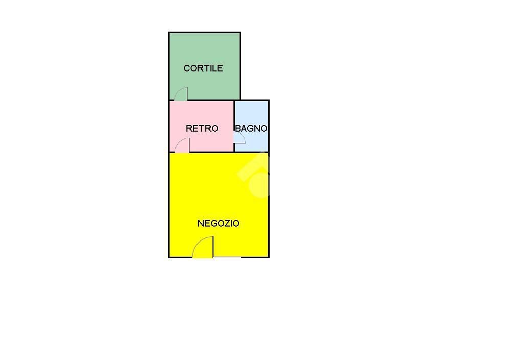 Negozio in Via Guido da Bagnolo 4, Bagnolo In Piano, {3} - Planimetria 1