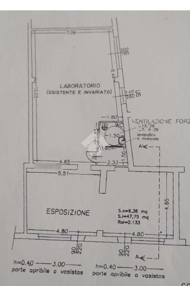 Negozio in Via Sempione 2, San Vittore Olona, {3} - Planimetria 1