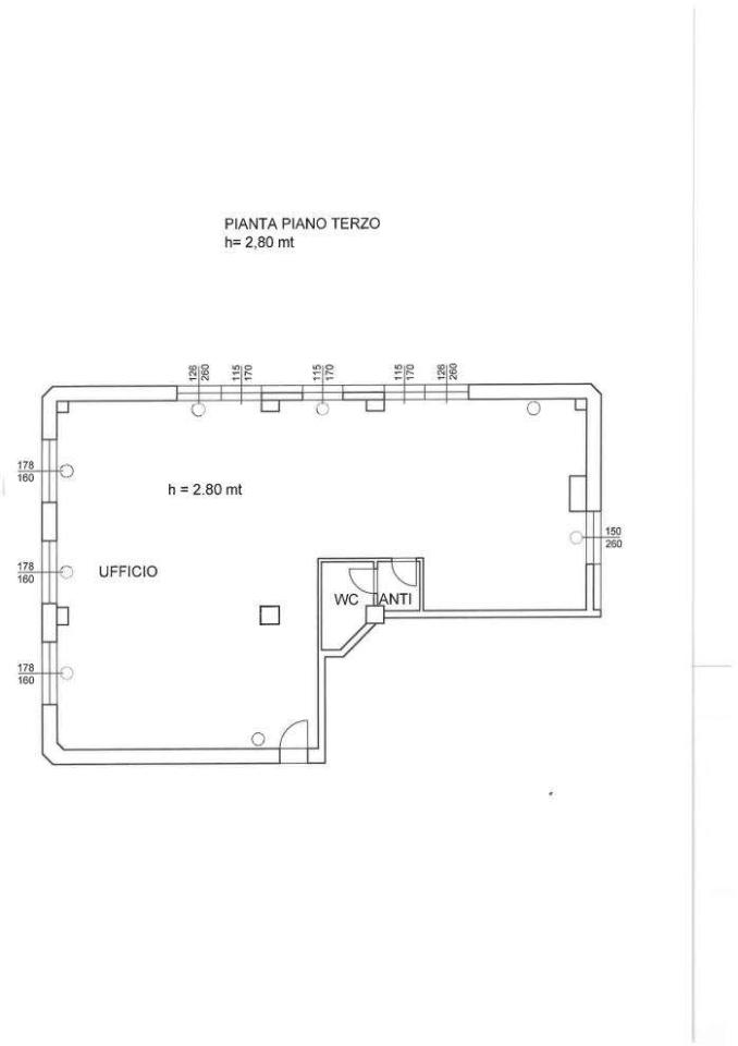 Ufficio in Via Borsellino 2, Reggio Emilia, {3} - Planimetria 1