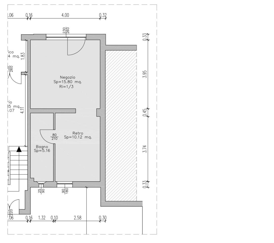 Locale commerciale in Viale Umberto I 26/a, Reggio Emilia, {3} - Planimetria 1