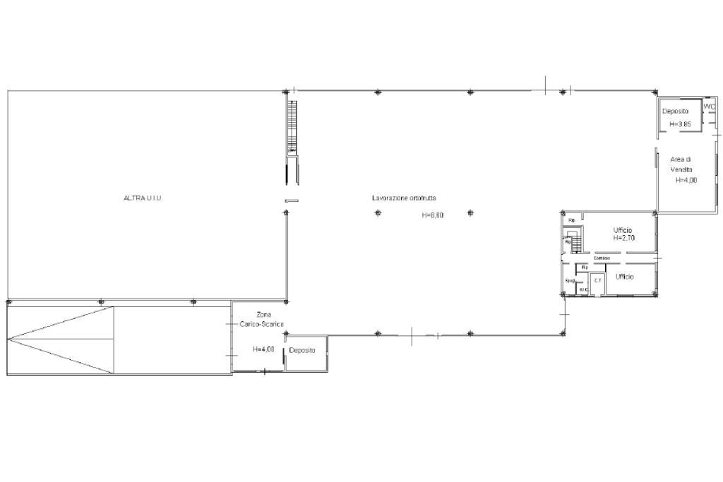 Capannone in Via Moneta 1, Belfiore, {3} - Planimetria 1