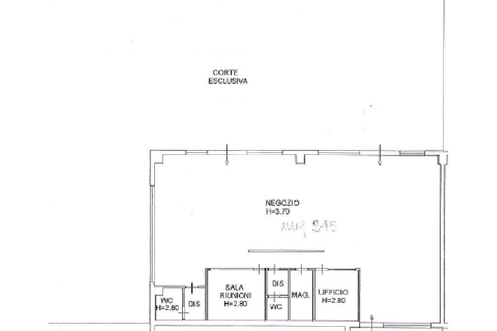 Negozio in Via Passo del Tonale, Rovato, {3} - Planimetria 1