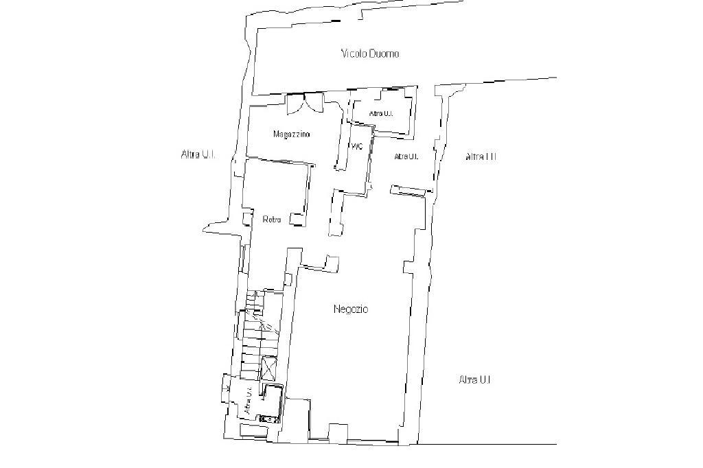 Negozio in Via S. Evasio 37, Casale Monferrato, {3} - Planimetria 1