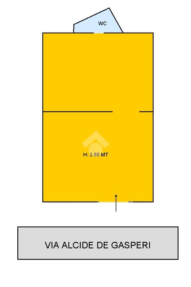 Negozio in Via Alcide De Gasperi 62, Genzano Di Roma, {3} - Planimetria 1