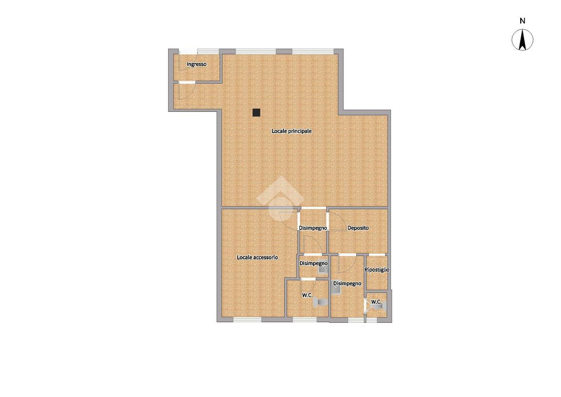 Negozio in Via per Montano 40, San Fermo Della Battaglia, {3} - Planimetria 1