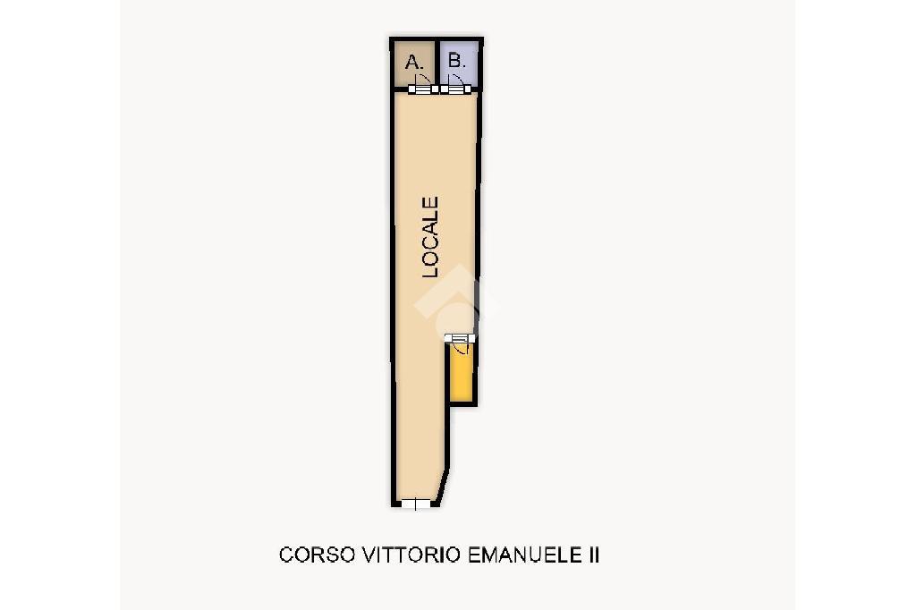 Negozio in Corso Vittorio Emanuele II 343, Cagliari, {3} - Planimetria 1