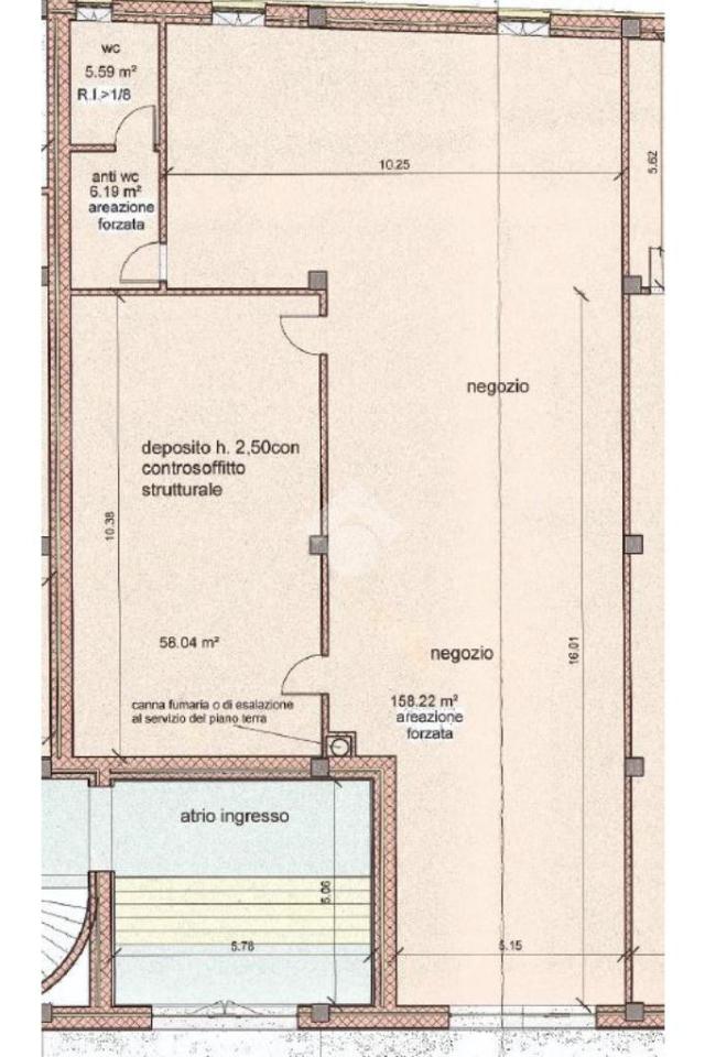 Negozio in Corso Federico II 49, L'Aquila, {3} - Planimetria 1