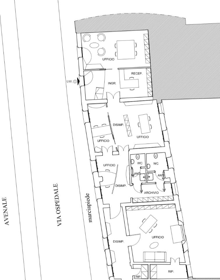 Ufficio in Via Ospedale, Castelfranco Veneto, {3} - Planimetria 1