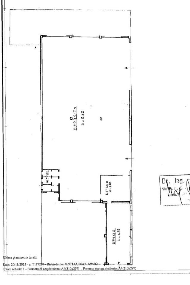 Capannone in Via Mattei 5, Minerbio, {3} - Planimetria 1