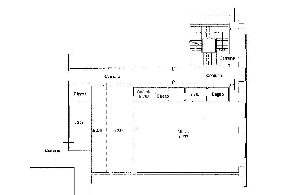 Ufficio in Via Cremasca 24, Azzano San Paolo, {3} - Planimetria 1