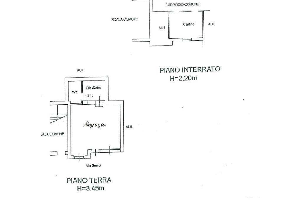 Negozio in Via G. Suardi 47, Bergamo, {3} - Planimetria 1