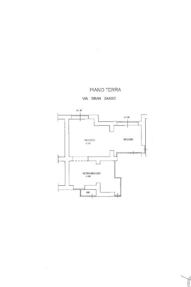 Negozio in Via Gran Sasso 22, Borgo Velino, {3} - Planimetria 1