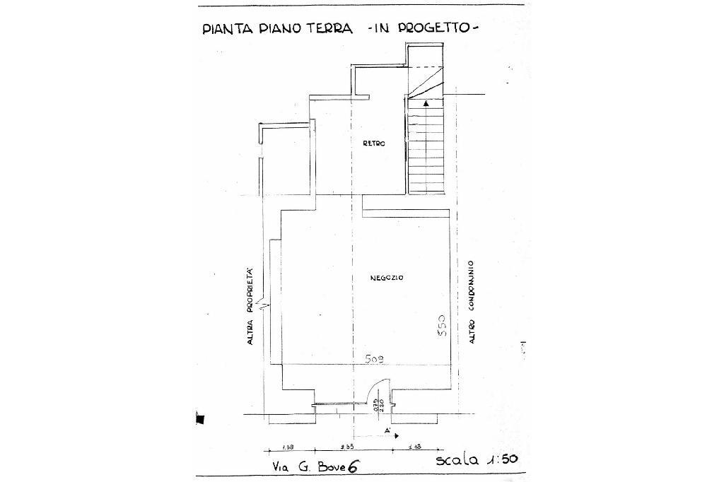 Negozio in Locale Commerciale Via Bove 6, Acqui Terme, {3} - Planimetria 1