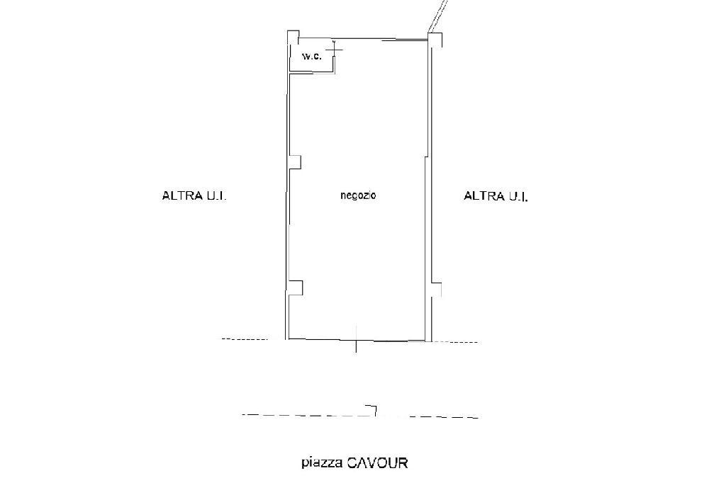 Negozio in Piazza Camillo Benso Cavour 22, Foggia, {3} - Planimetria 1