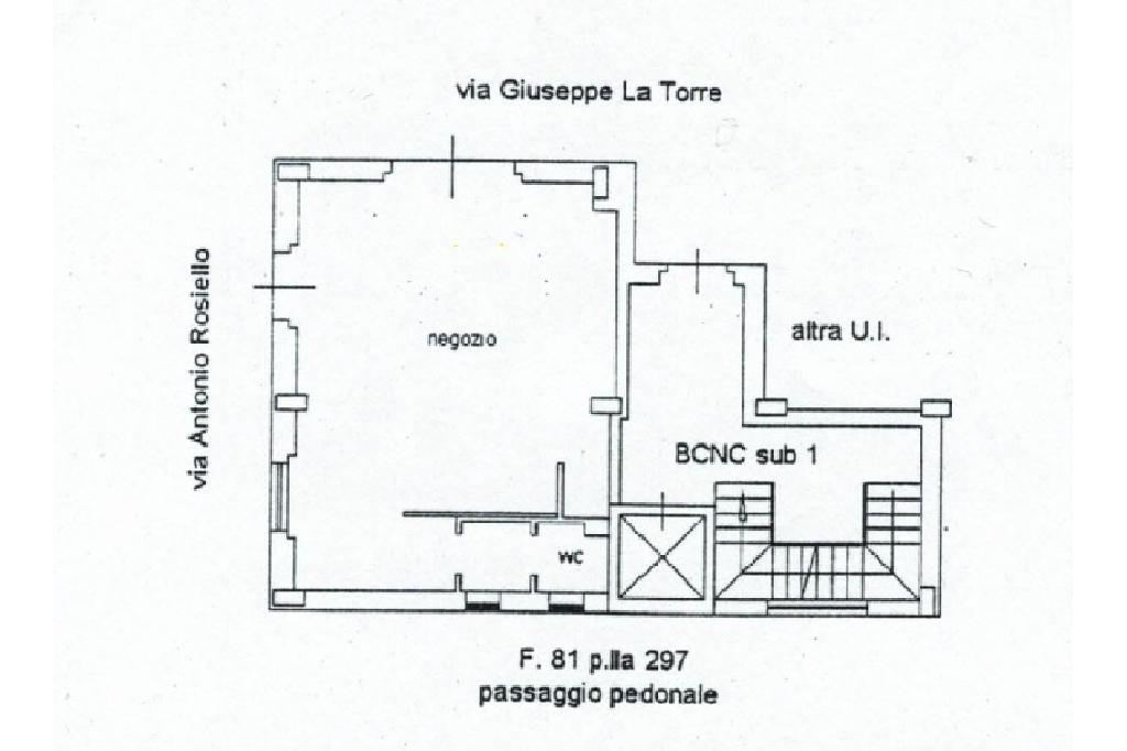 Negozio in Viale Giuseppe La Torre 117, Foggia, {3} - Planimetria 1